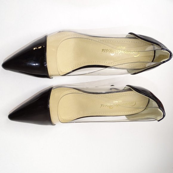 Gianvito Rossi Plexi Patent PVC Clear Pump Heels - Picture 8 of 12